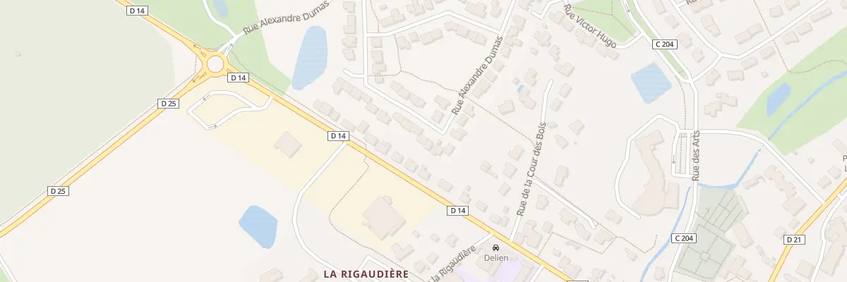 Plan du 204 Rue Alexandre Dumas à Mésanger