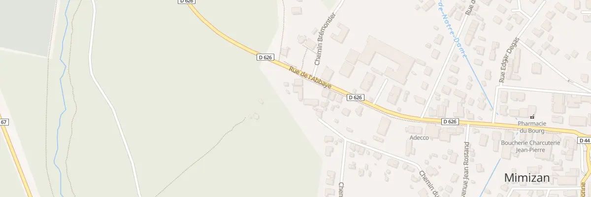 Plan du 37 Rue de l’Abbaye à Mimizan