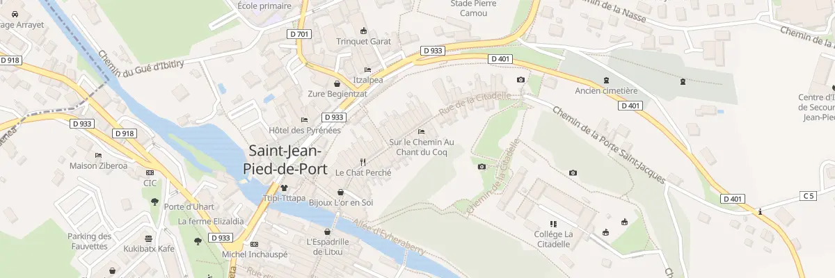 Plan du 34 Rue de la Citadelle à Saint-Jean-Pied-de-Port