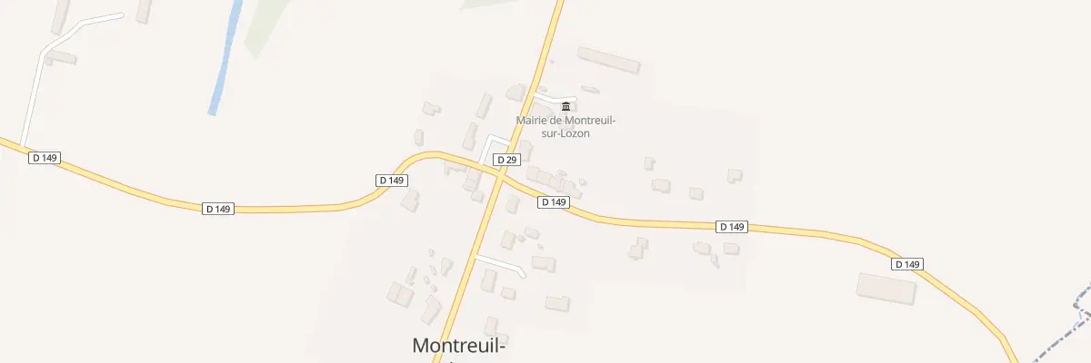 Plan du 3 Rte de Losquette à Montreuil-sur-Lozon