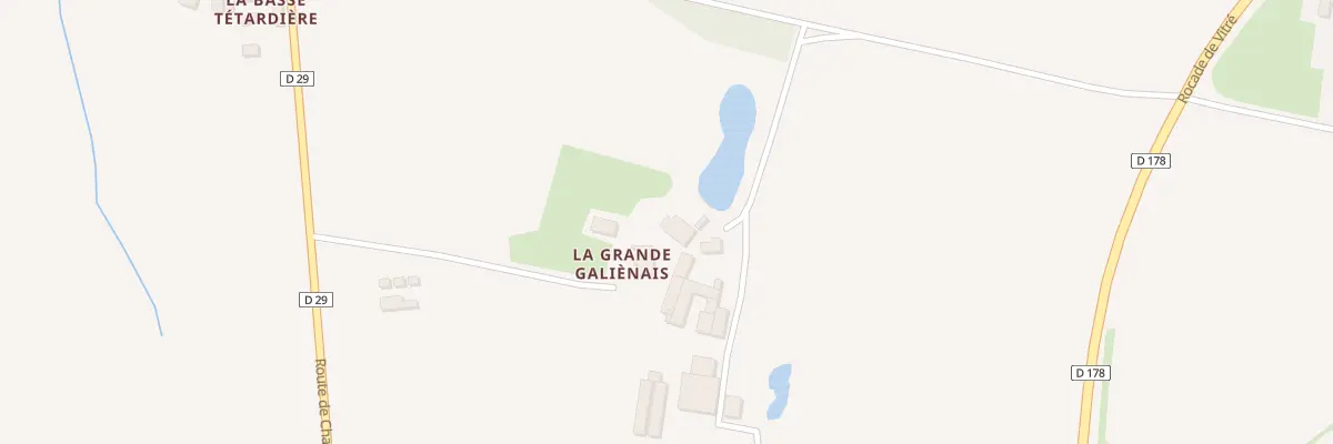 Plan du 209 La Grande Galiénais à Vitré