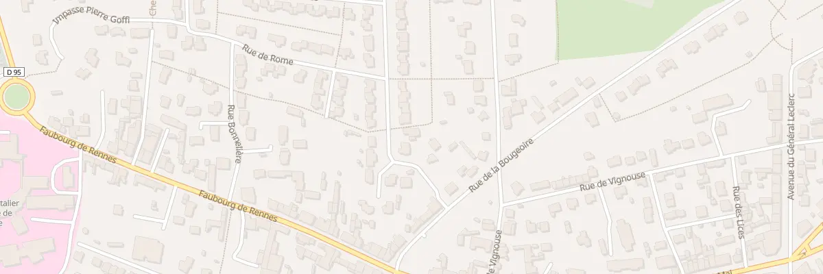 Plan du 34 Rue de Strasbourg à La Guerche-de-Bretagne