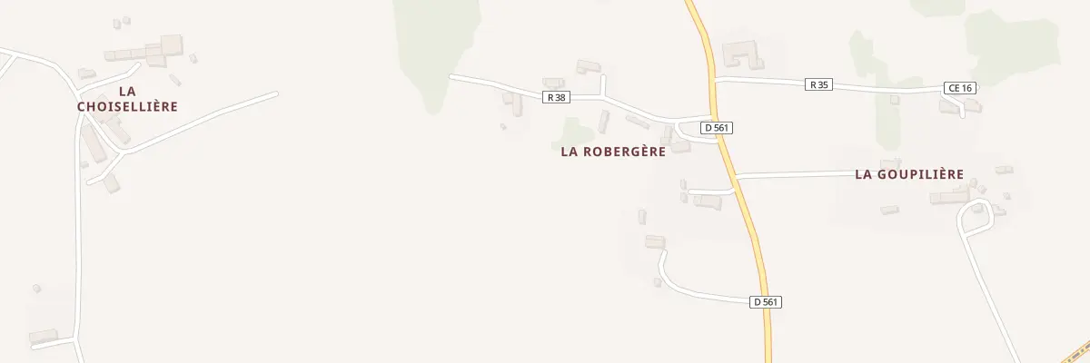 Plan du 5140 La Robergere à La Trinité