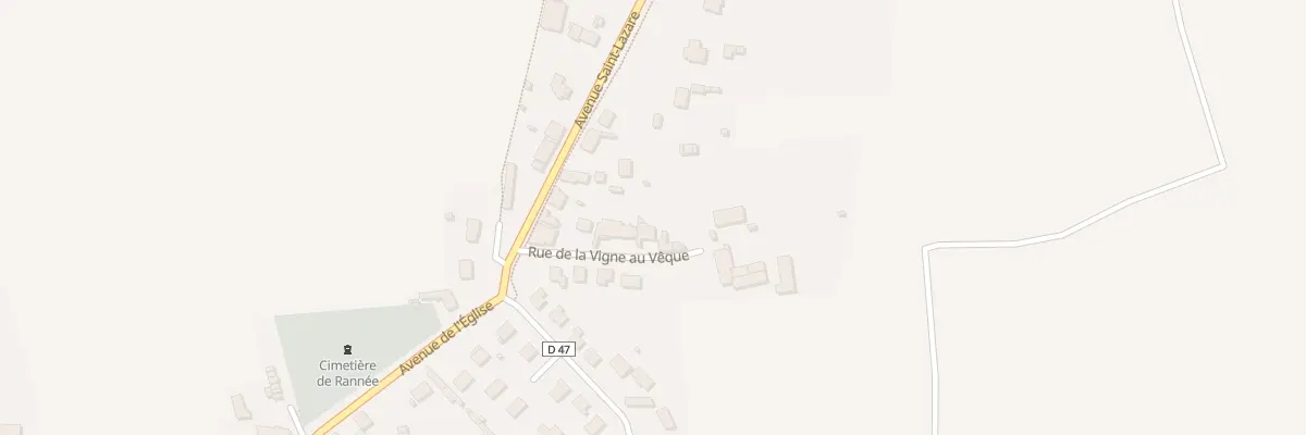 Plan du 9 Rue de la Vigne-au-vêque à Rannée
