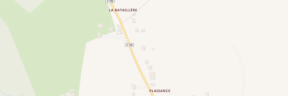 Plan du 12 La Bataillère au Châtellier