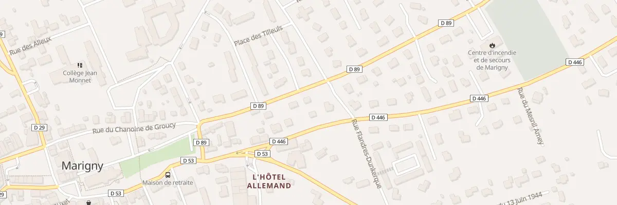 Plan du 10 Rue General Huebner à Marigny-Le-Lozon