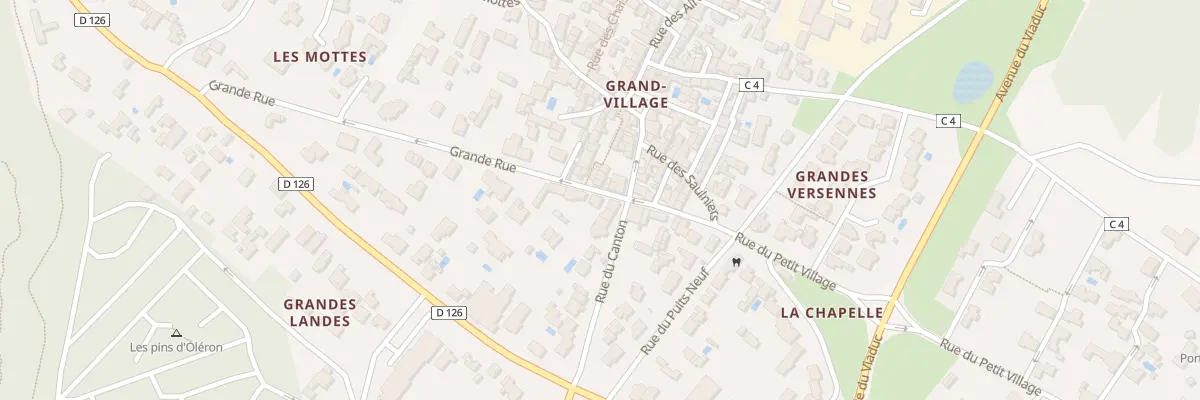 Plan du 15 Vc Grande Rue au Grand-Village-Plage