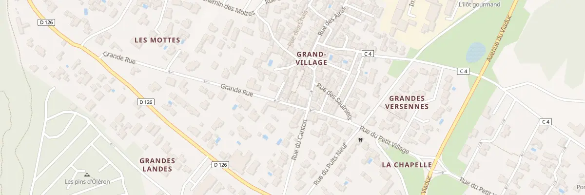 Plan du 16 Vc Grande Rue au Grand-Village-Plage