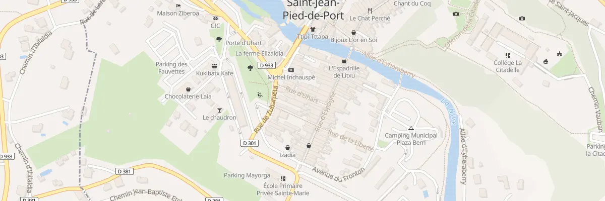 Plan du 6 Rue d’Uhart à Saint-Jean-Pied-de-Port
