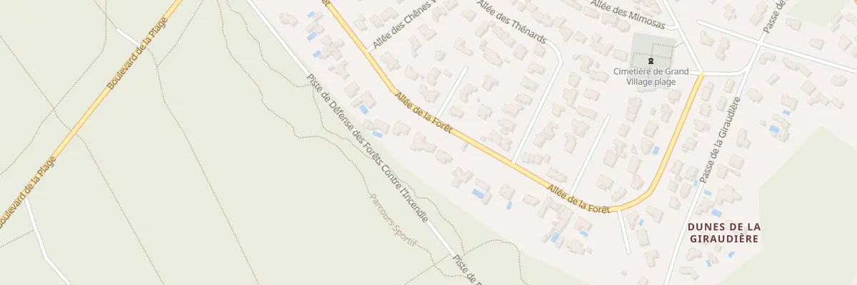 Plan du 37 All de la Forêt au Grand-Village-Plage