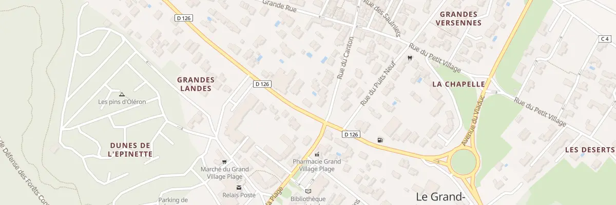 Plan du 2 Rue des Grandes Landes au Grand-Village-Plage