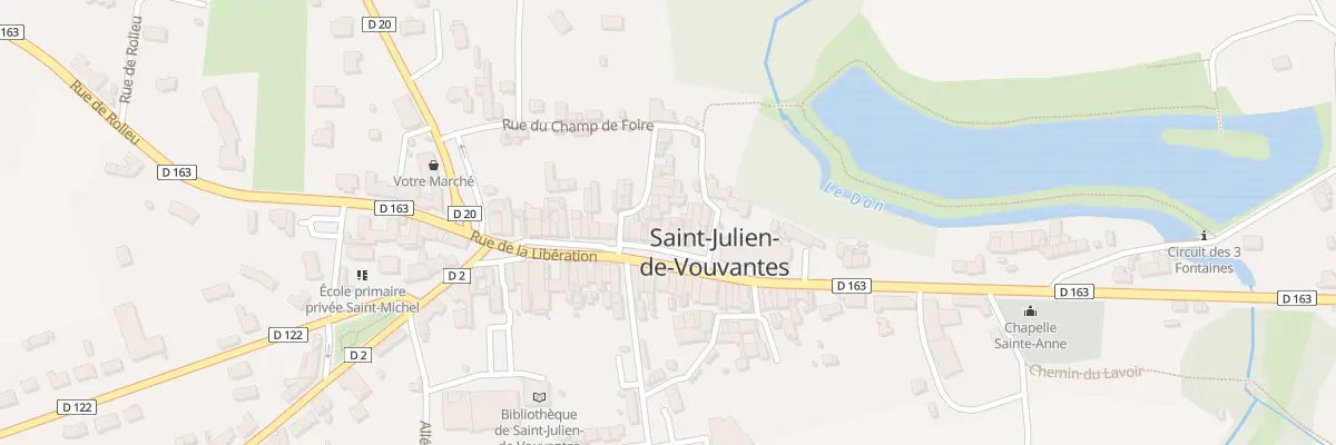 Plan du 10 Rue de la Libération à Saint-Julien-de-Vouvantes