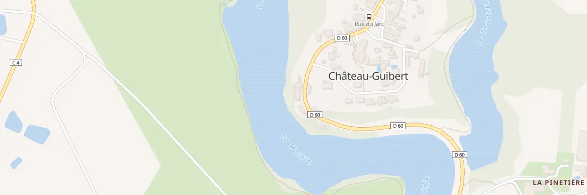 Plan du 10 Rue du lac à Château-Guibert