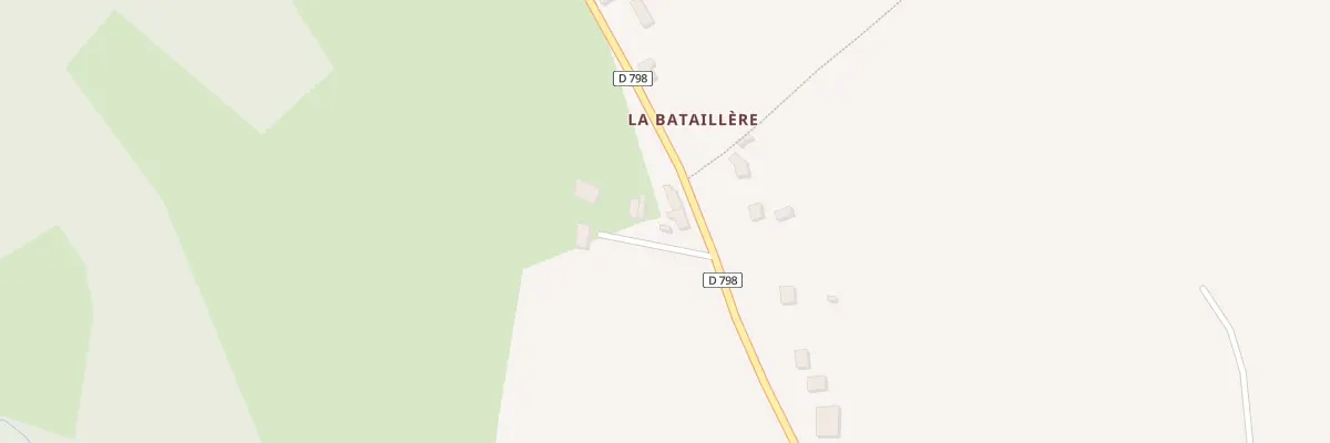 Plan du 5 La Bataillère au Châtellier