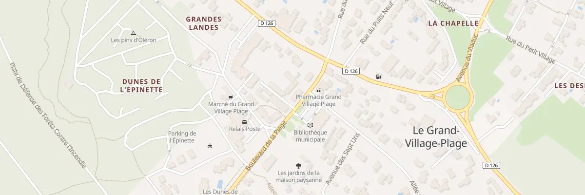 Plan du 29 Zac des Grandes Landes au Grand-Village-Plage