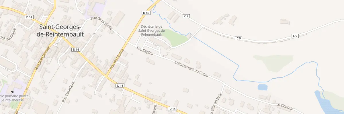 Plan du 1 Lot du Colas à Saint-Georges-de-Reintembault
