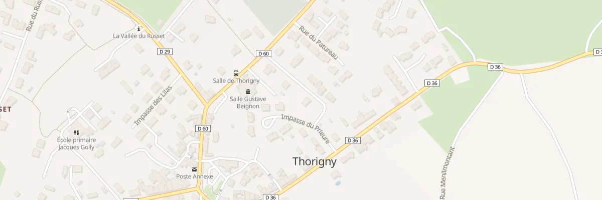 Plan du 6 Rue de la belle entrée à Thorigny