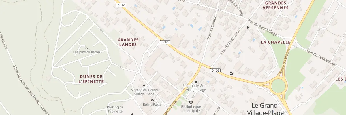 Plan du 5 Rue des Grandes Landes au Grand-Village-Plage