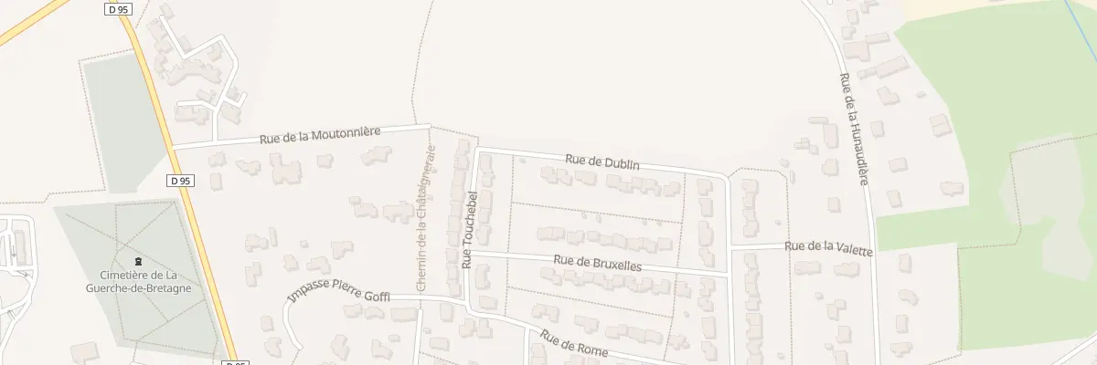 Plan du 1 Rue de Dublin à La Guerche-de-Bretagne