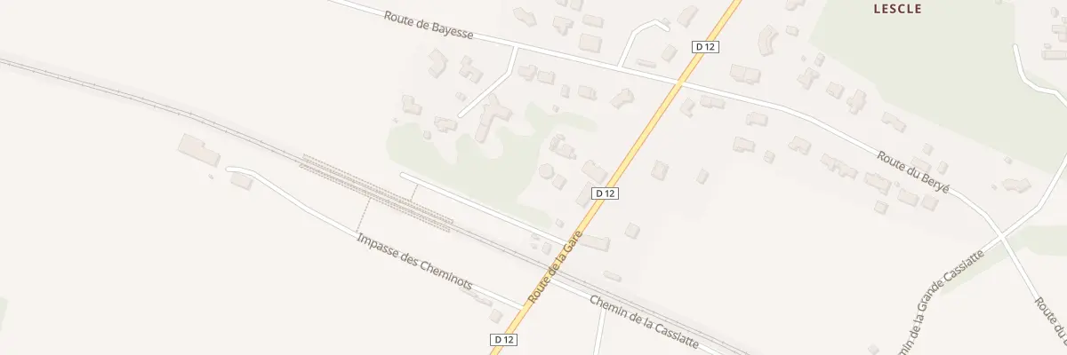 Plan du 1108 Rte de la Gare à Saint-Geours-de-Maremne