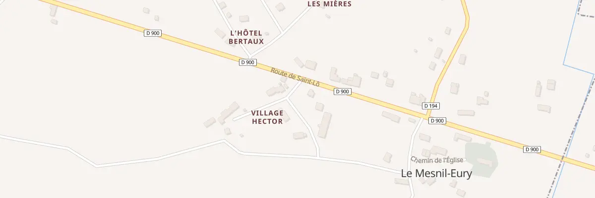 Plan du 1 Che du Village Hector au Mesnil-Eury
