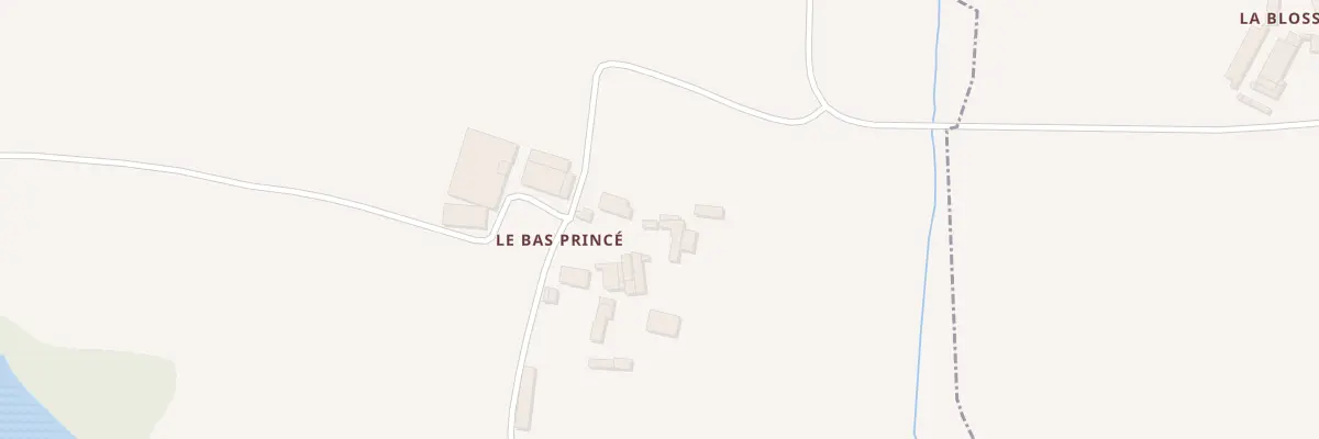 Plan du 2 Le Bas Princé à Domalain