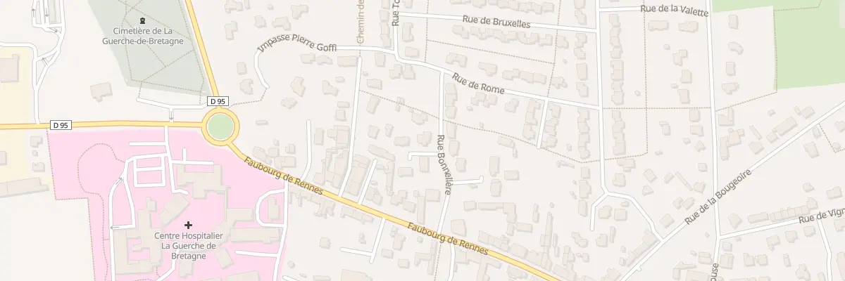 Plan du 7 Rue Bonnelière à La Guerche-de-Bretagne
