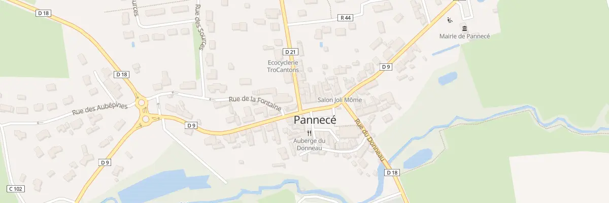 Plan du 74 Pl de l’Eglise à Pannecé