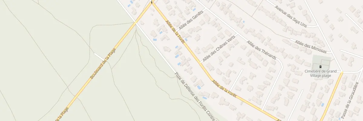 Plan du 49B All de la Forêt au Grand-Village-Plage