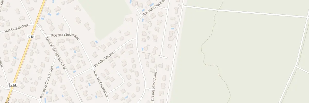 Plan du 59 Rue des Fauvettes à Biscarrosse