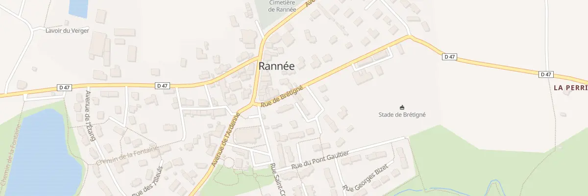 Plan du 4 Rue de Brétigné à Rannée
