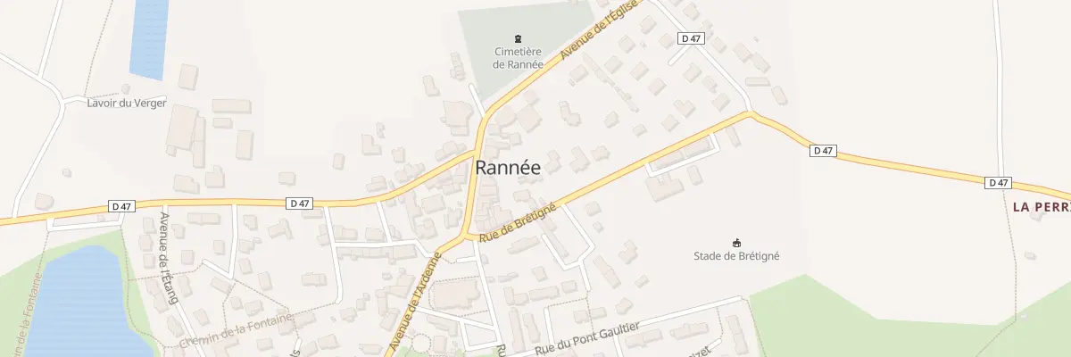Plan du 9 Rue de Brétigné à Rannée