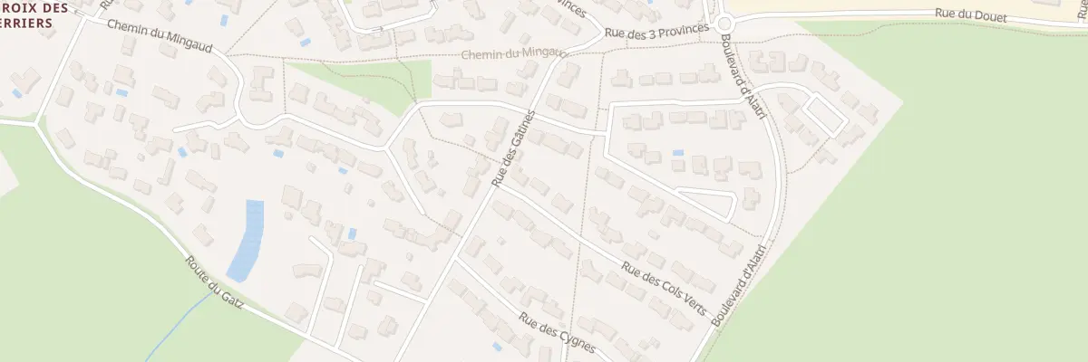 Plan du 3 Rue des cols verts à Gétigné