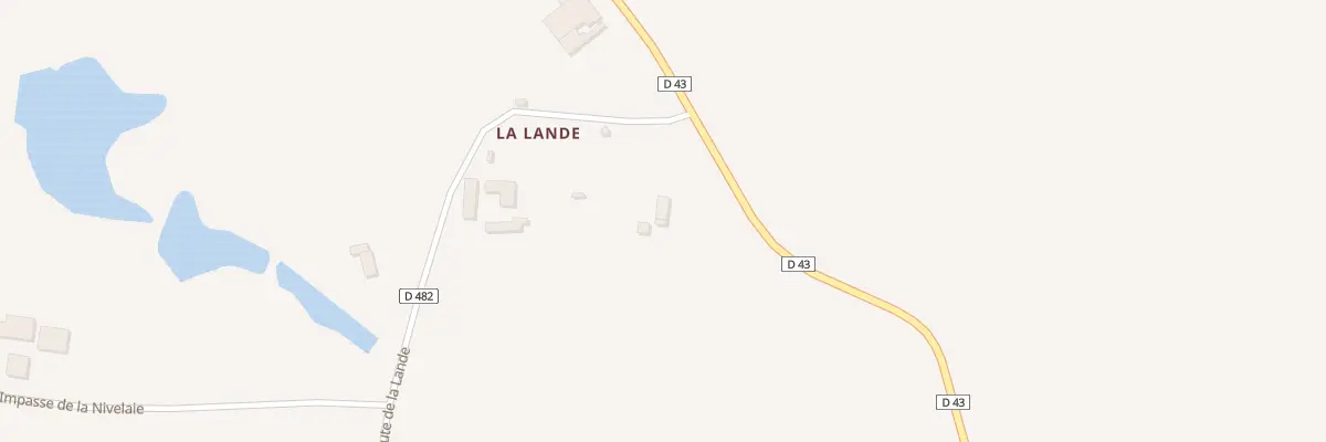 Plan du 1 La Lande à Saint-Laurent-de-Terregatte