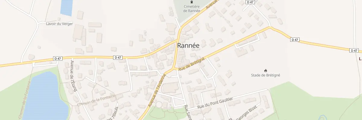 Plan du 6 Avenue de l’Eglise à Rannée