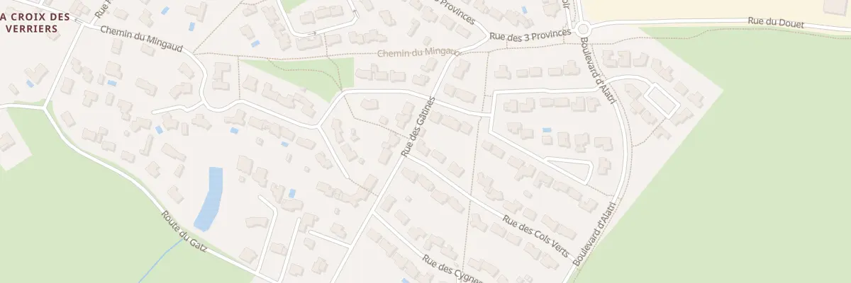 Plan du 1 Rue des cols verts à Gétigné