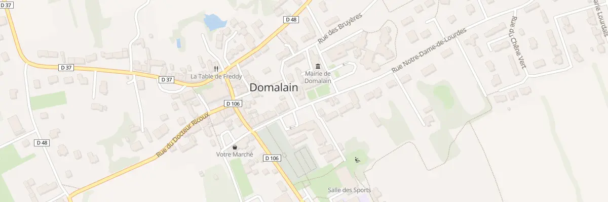 Plan du 20 Rue Notre Dame de Lourdes à Domalain