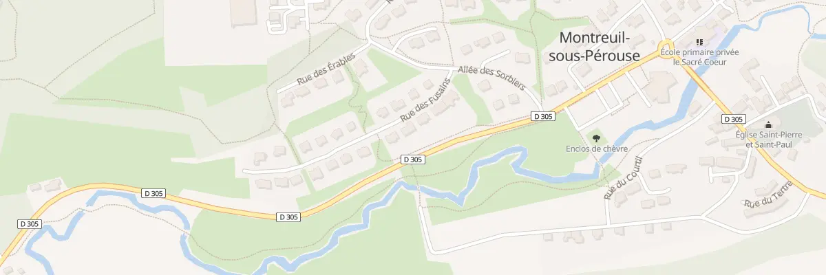 Plan du 7 Rue des Fusains à Montreuil-sous-Pérouse