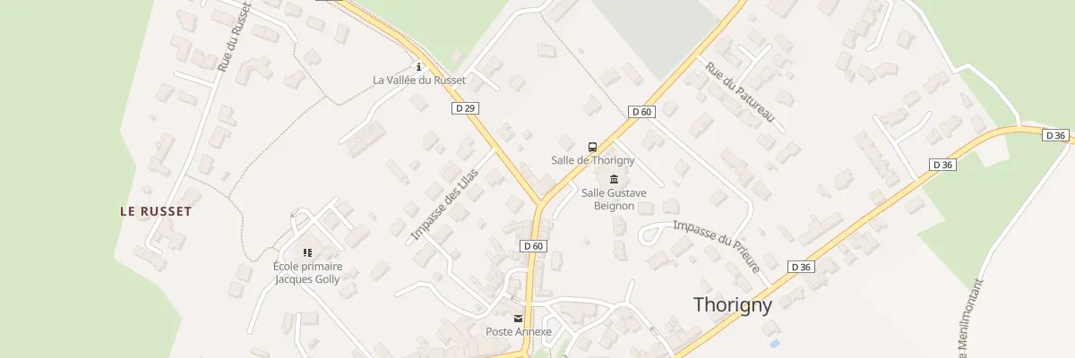Plan du 7 Rue de la forêt à Thorigny
