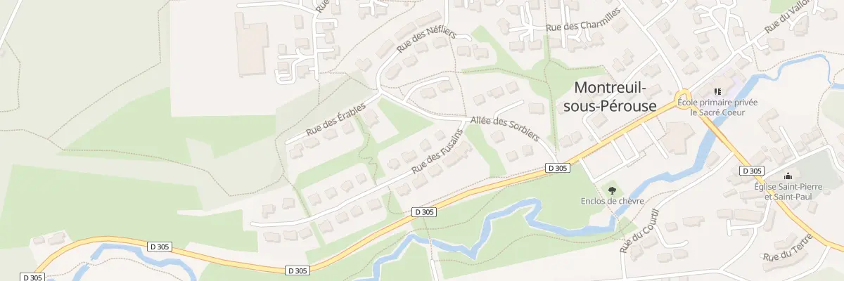 Plan du 4 Rue des Fusains à Montreuil-sous-Pérouse