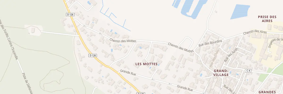 Plan du 25 Che des Mottes au Grand-Village-Plage