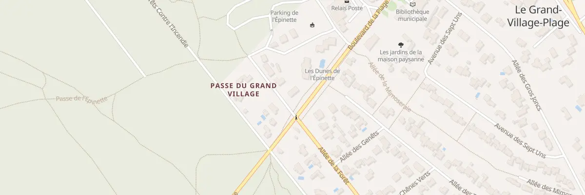 Plan du 2 All de l’Epinette au Grand-Village-Plage