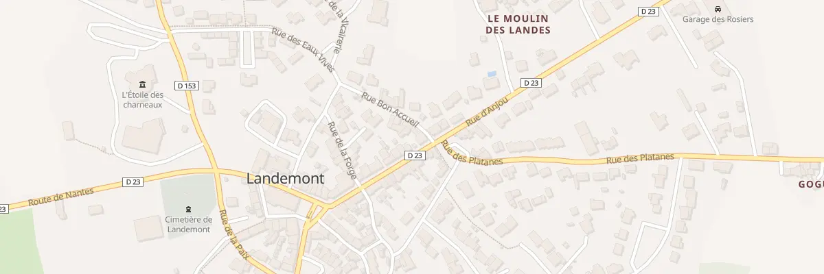 Plan du 15 Rue d’Anjou (Landemont) à Orée d’Anjou