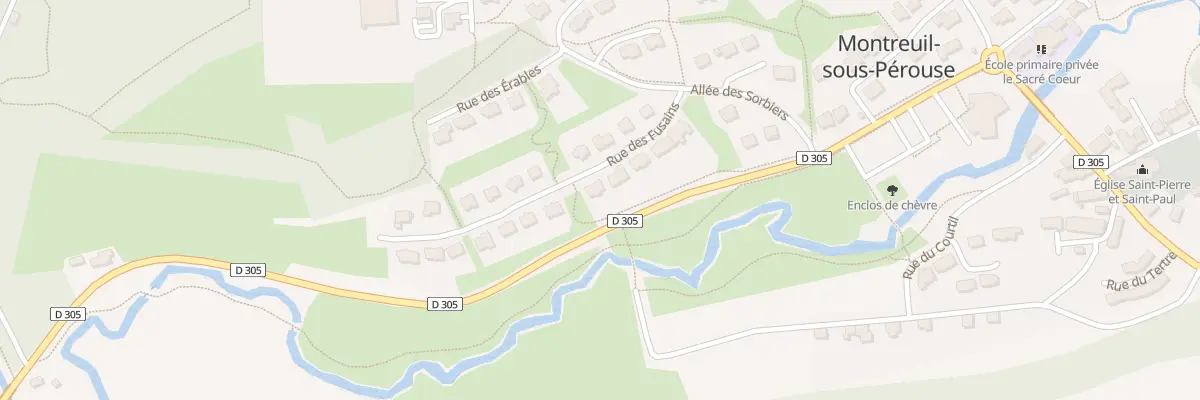 Plan du 9 Rue des Fusains à Montreuil-sous-Pérouse