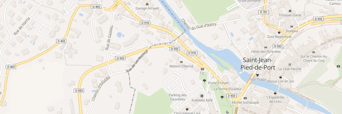 Plan du 61 Che Gaineko bidea à Saint-Jean-Pied-de-Port