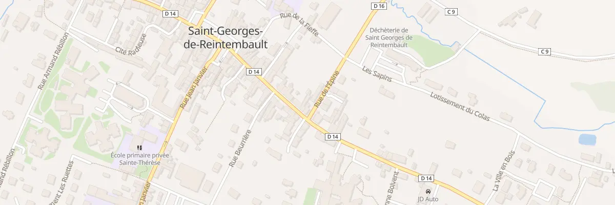 Plan du 29 Rue du Maréchal Leclerc à Saint-Georges-de-Reintembault