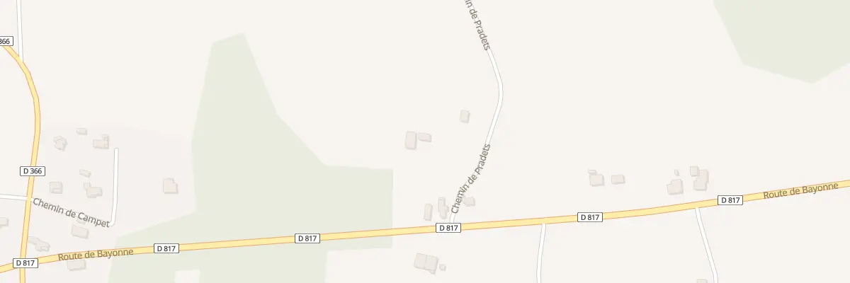 Plan du 65 Che de Pradets à Sainte-Marie-de-Gosse