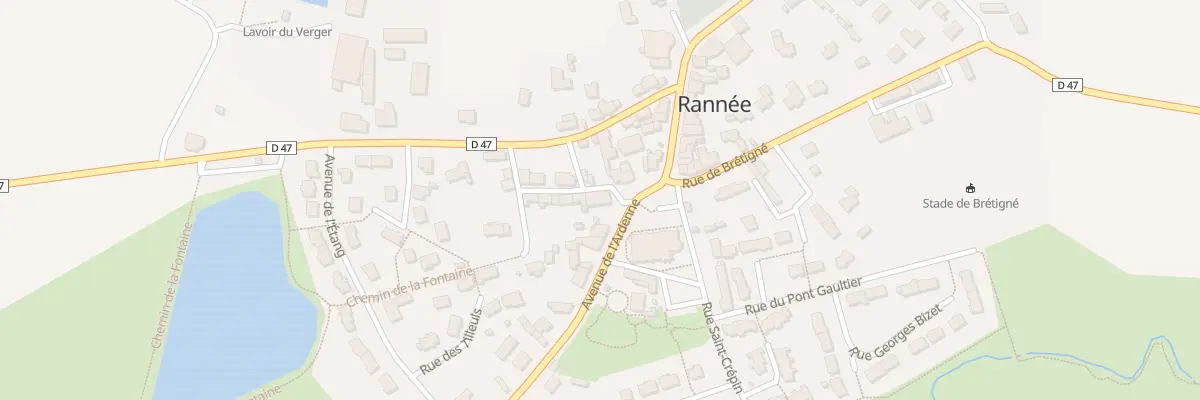 Plan du 21 Avenue de l’Ardenne à Rannée