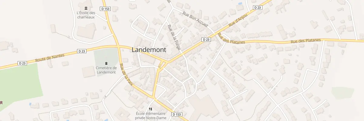 Plan du 8 Rue d’Anjou (Landemont) à Orée d’Anjou