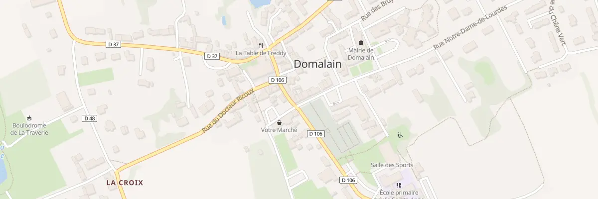 Plan du 2 Rue Notre Dame de Lourdes à Domalain